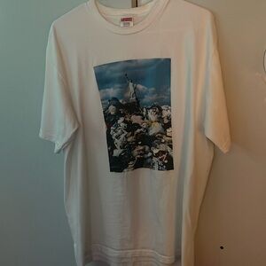 Supreme Garbage NY white tee